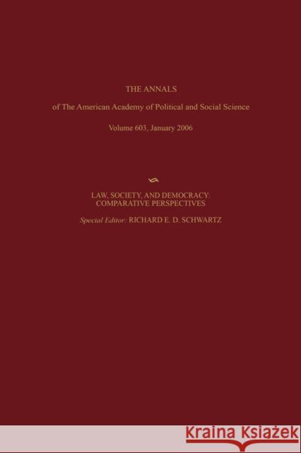 Law, Society, and Democracy: Comparative Perspectives Richard E. D. Schwartz 9781412940115 Sage Publications - książka