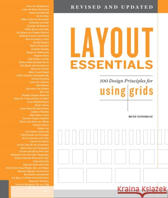 Layout Essentials Revised and Updated: 100 Design Principles for Using Grids Beth Tondreau 9781631596315 Quarto Publishing Group USA Inc - książka