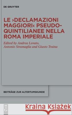 Le >Declamazioni maggiori Lovato, Andrea 9783110737103 de Gruyter - książka