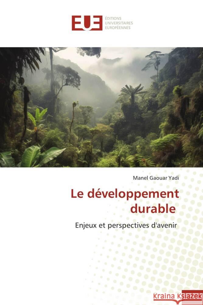 Le développement durable Gaouar Yadi, Manel 9786206727118 Éditions universitaires européennes - książka