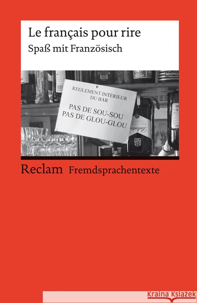 Le français pour rire. Spaß mit Französisch  9783150199909 Reclam, Ditzingen - książka