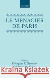 Le Menagier de Paris  9780198157489 Oxford University Press