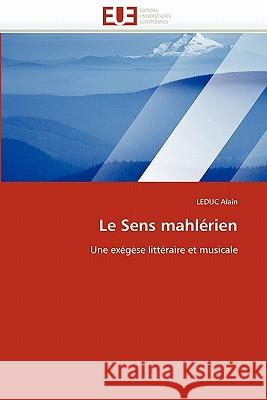 Le Sens Mahlérien Alain-L 9786131540394 Editions Universitaires Europeennes - książka