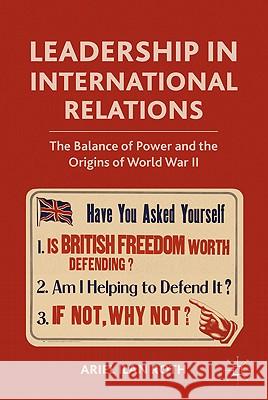 Leadership in International Relations: The Balance of Power and the Origins of World War II Roth, A. 9780230106901 Palgrave MacMillan - książka