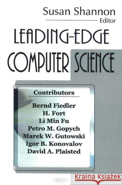 Leading-Edge Computer Science Susan Shannon 9781594545269 Nova Science Publishers Inc - książka