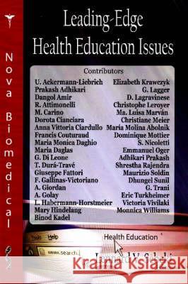 Leading-Edge Health Education Issues Lennard V Sebeki 9781600218743 Nova Science Publishers Inc - książka