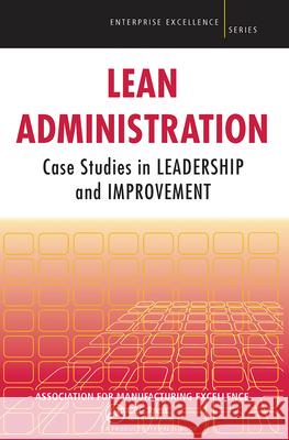 Lean Administration  9781138438873 Taylor & Francis - książka