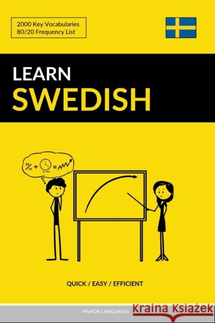 Learn Swedish - Quick / Easy / Efficient: 2000 Key Vocabularies Pinhok Languages 9781544738932 Createspace Independent Publishing Platform - książka