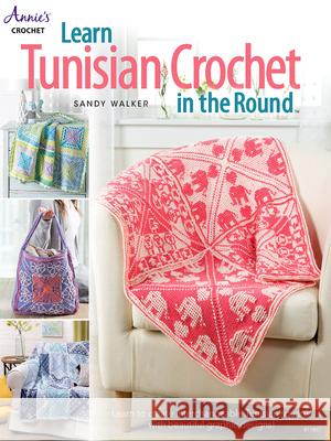 Learn Tunisian Crochet in the Round Sandy Walker 9781640254831 Annies - książka