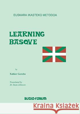 Learning Basque Xabier Gereno 9780884328759 Audio-Forum - książka