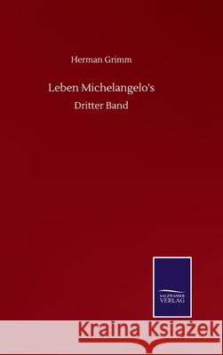 Leben Michelangelo's: Dritter Band Herman Grimm 9783752517118 Salzwasser-Verlag Gmbh - książka