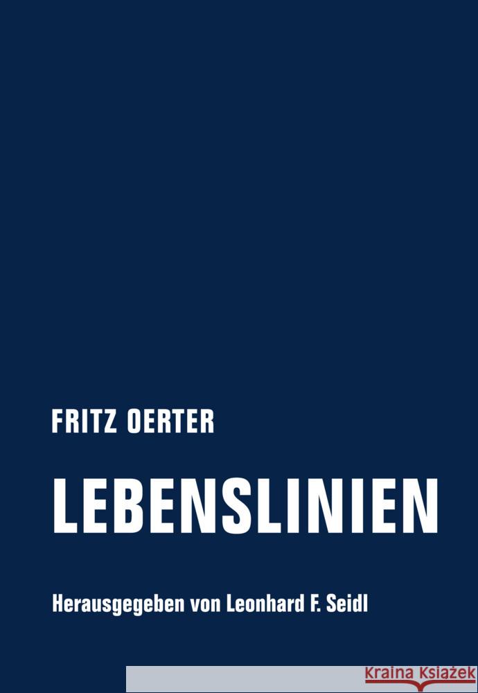 Lebenslinien Oerter, Fritz 9783957325259 Verbrecher Verlag - książka