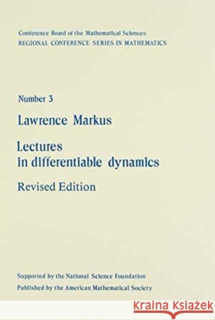 Lectures in Differentiable Dynamics  9780821816950 American Mathematical Society - książka