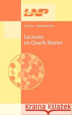 Lectures on Quark Matter W. Plessas L. Mathelitsch W. Plessas 9783540432340 Springer - książka