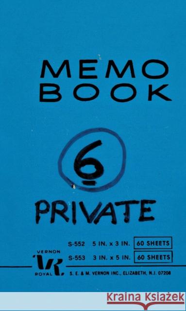 Lee Lozano: Private Book 6 Lee Lozano 9781949172102 Karma, New York - książka