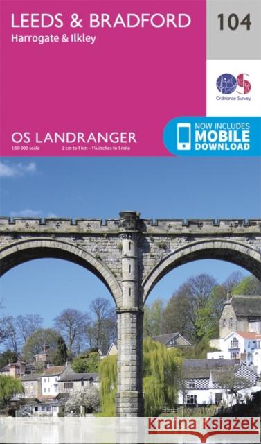 Leeds & Bradford, Harrogate & Ilkley Ordnance Survey 9780319262023 Ordnance Survey - książka