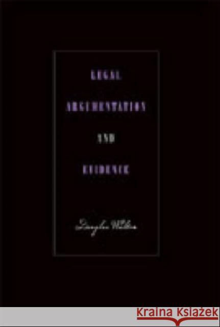 Legal Argumentation and Evidence Douglas N. Walton 9780271021775 Pennsylvania State University Press - książka