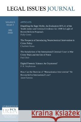 Legal Issues Journal 6(2) United Kingdom Law and S Association   9798215278239 Sulis Academic - książka
