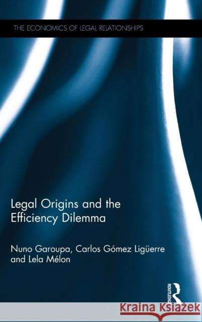 Legal Origins and the Efficiency Dilemma Nuno Garoupa Carlos Gome Lela Melon 9781138232877 Routledge - książka