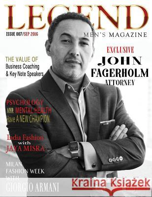 Legend Men's Magazine Daril Joseph Bonner 9781537462431 Createspace Independent Publishing Platform - książka