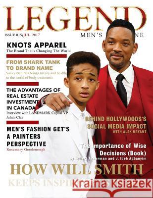 Legend Men's Magazine: Will Smith Inspires in 2017 Daril Joseph Bonner 9781974009268 Createspace Independent Publishing Platform - książka