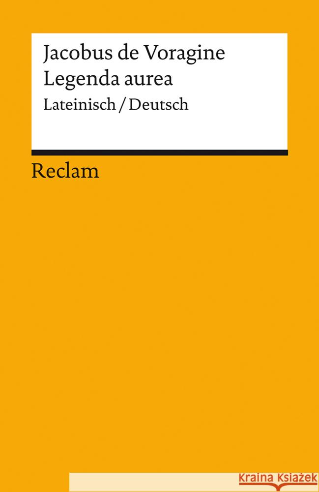 Legenda aurea Jacobus de Voragine 9783150144084 Reclam, Ditzingen - książka
