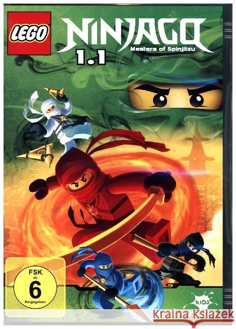 LEGO Ninjago. Staffel.1.1, 1 DVD : Dänemark  0888837340991 LEONINE Distribution - książka
