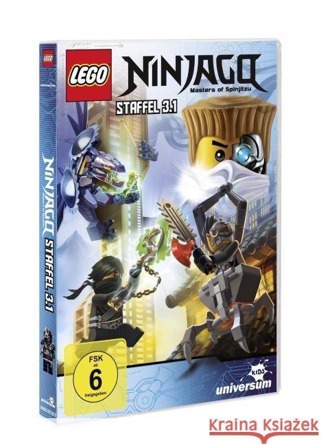 LEGO Ninjago. Staffel.3.1, 1 DVD  0888430233096 LEONINE Distribution - książka