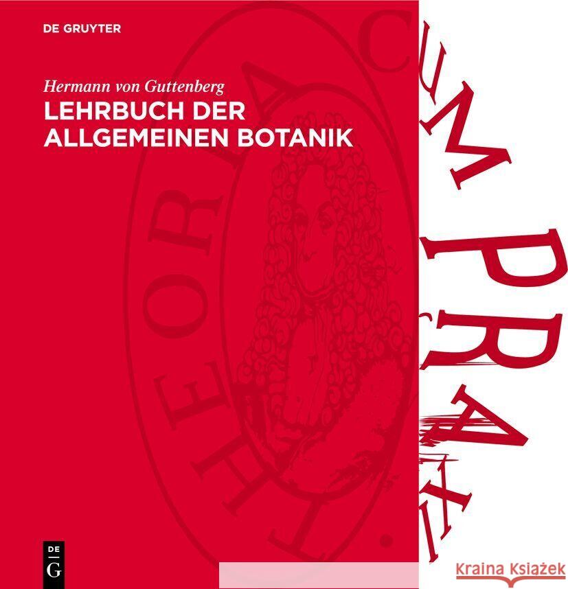 Lehrbuch Der Allgemeinen Botanik Hermann Von Guttenberg 9783112735626 de Gruyter - książka