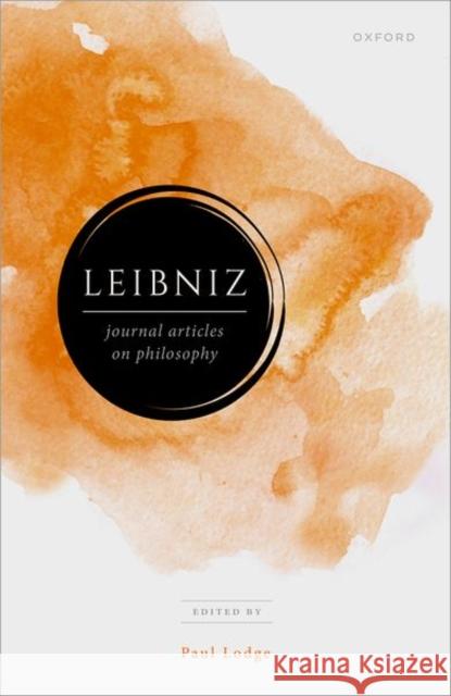 Leibniz: Journal Articles on Philosophy  9780199654734 Oxford University Press - książka