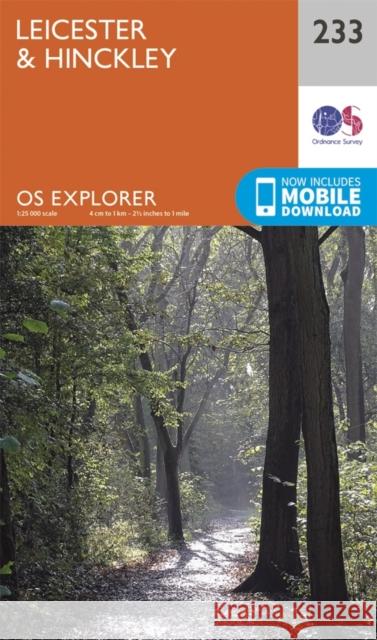 Leicester and Hinckley Ordnance Survey 9780319244265 Ordnance Survey - książka