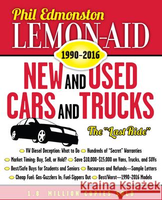 Lemon-Aid New and Used Cars and Trucks 1990-2016  9781459732575 Dundurn Group - książka