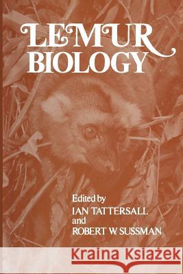 Lemur Biology Ian Tattersall 9781468421231 Springer - książka