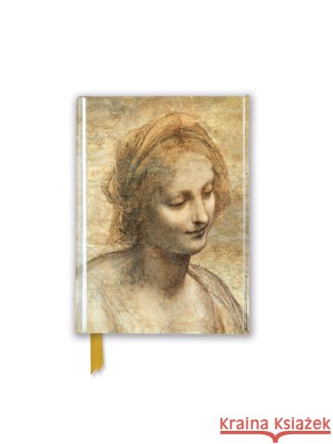 Leonardo da Vinci: Detail of the Head of the Virgin (Foiled Pocket Journal)  9781787555884 Flame Tree Publishing - książka