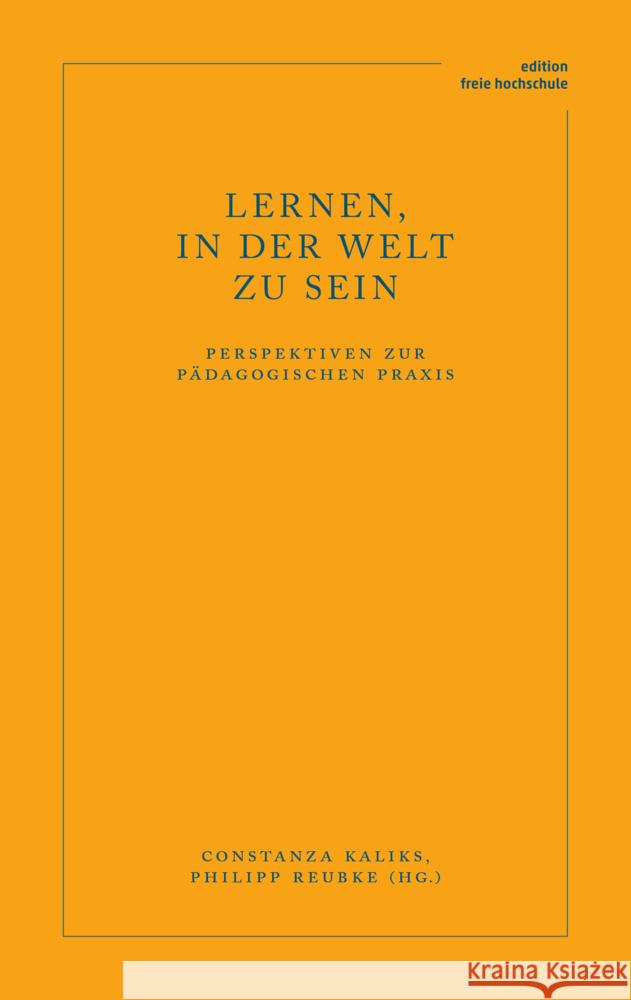 Lernen, in der Welt zu sein  9783723518236 Verlag am Goetheanum - książka