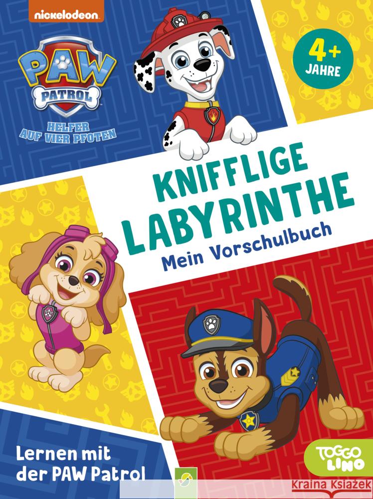 Lernen mit der PAW Patrol: Knifflige Labyrinthe. Mein Vorschulbuch Schwager & Steinlein Verlag 9783849941932 Schwager & Steinlein - książka