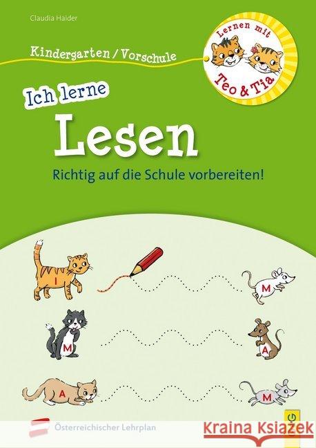 Lernen mit Teo und Tia - Ich lerne Lesen - Kindergarten/Vorschule : RICHTIG auf die Schule vorbereiten! Haider, Claudia 9783707421774 G & G Verlagsgesellschaft - książka