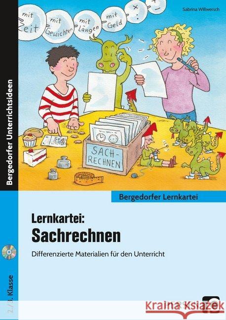 Lernkartei: Sachrechnen, m. CD-ROM : Differenzierte Materialien für den Unterricht (2. und 3. Klasse) Willwersch, Sabrina 9783403203063 Persen Verlag in der AAP Lehrerfachverlage Gm - książka