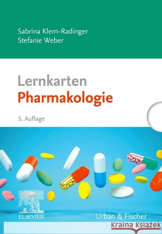 Lernkarten Pharmakologie Klem-Radinger, Sabrina, Weber, Stefanie 9783437436345 Elsevier, München - książka