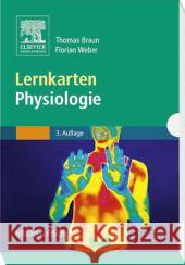 Lernkarten Physiologie Braun, Thomas; Weber, Florian 9783437436826 Urban & Fischer - książka