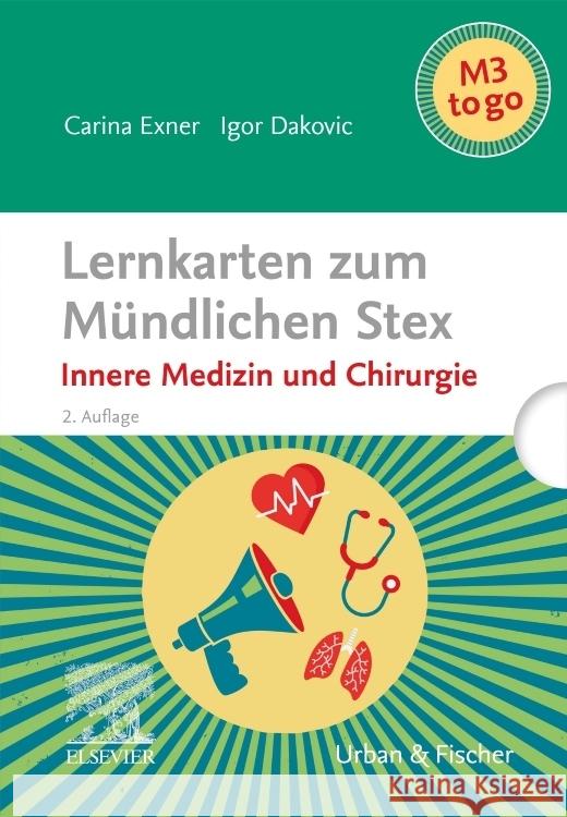 Lernkarten zum Mündlichen Stex Dakovic, Igor, Exner, Carina 9783437411397 Elsevier, München - książka