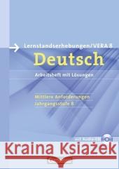 Lernstandserhebungen / VERA 8 Deutsch, Mittlerer Anforderungen, m. Audio-CD : Jahrgangsstufe 8. Arbeitsheft Patzelt, Birgit   9783060618835 Cornelsen - książka