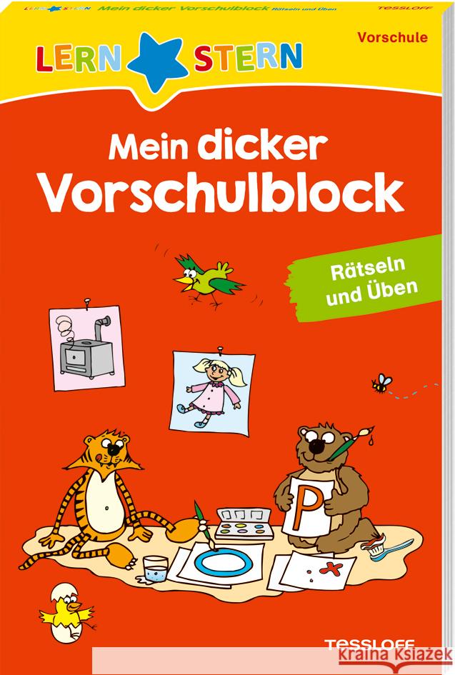 LERNSTERN. Mein dicker Vorschulblock Keicher, Ursula 9783788624651 Tessloff Verlag Ragnar Tessloff GmbH & Co. KG - książka