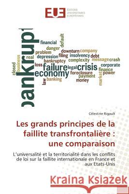 Les Grands Principes de la Faillite Transfrontalière: Une Comparaison Rigault-C 9783841671646 Editions Universitaires Europeennes - książka