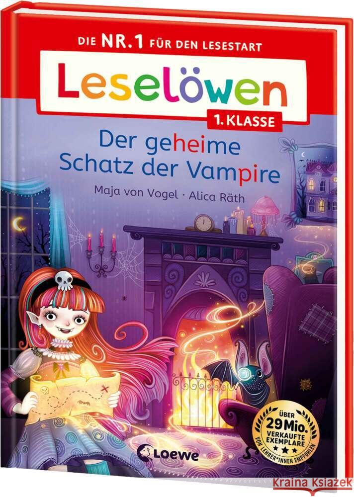 Leselöwen 1. Klasse - Der geheime Schatz der Vampire Vogel, Maja von 9783743220799 Loewe - książka