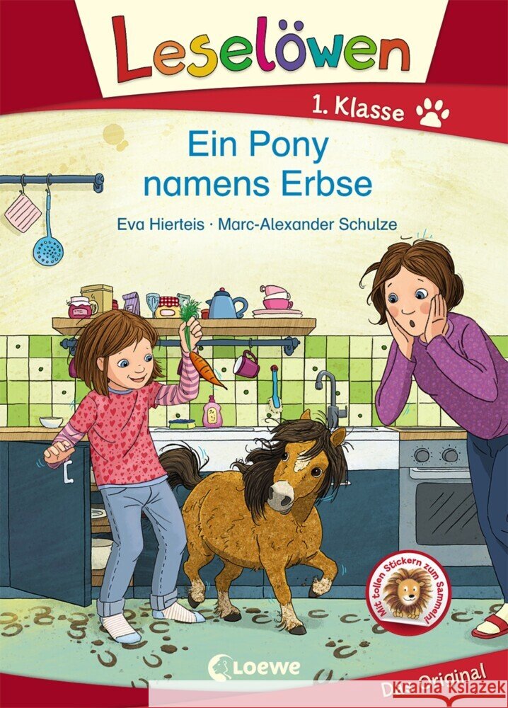 Leselöwen 1. Klasse - Ein Pony namens Erbse : Erstlesebuch für Kinder Hierteis, Eva 9783743206595 Loewe Verlag - książka