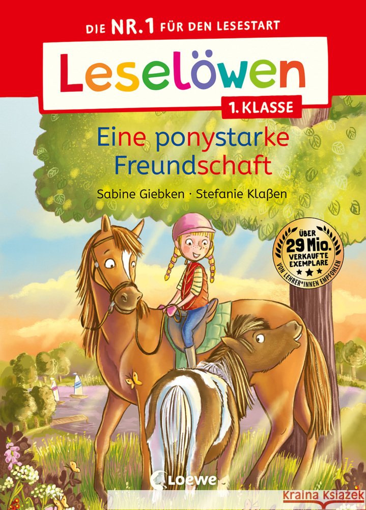 Leselöwen 1. Klasse - Eine ponystarke Freundschaft Giebken, Sabine 9783743214354 Loewe - książka