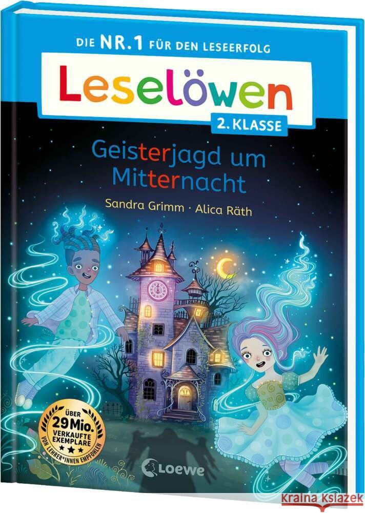 Leselöwen 2. Klasse - Geisterjagd um Mitternacht Grimm, Sandra 9783743218192 Loewe - książka