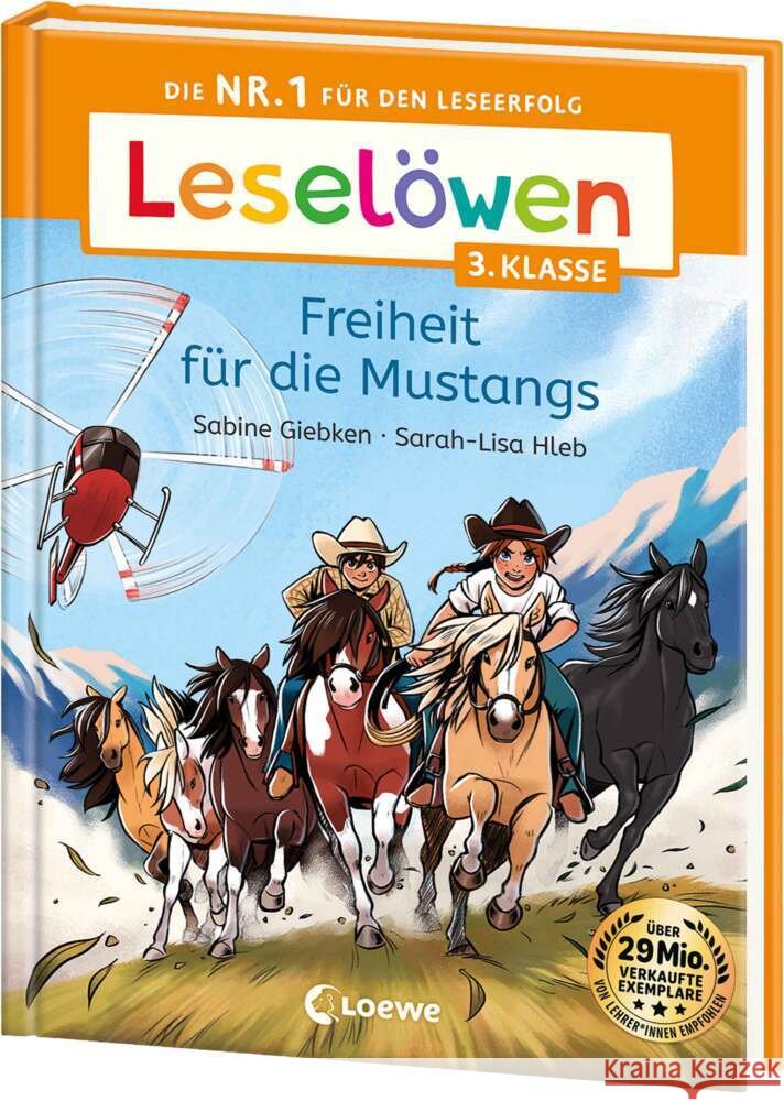 Leselöwen 3. Klasse - Freiheit für die Mustangs Giebken, Sabine 9783743218949 Loewe - książka