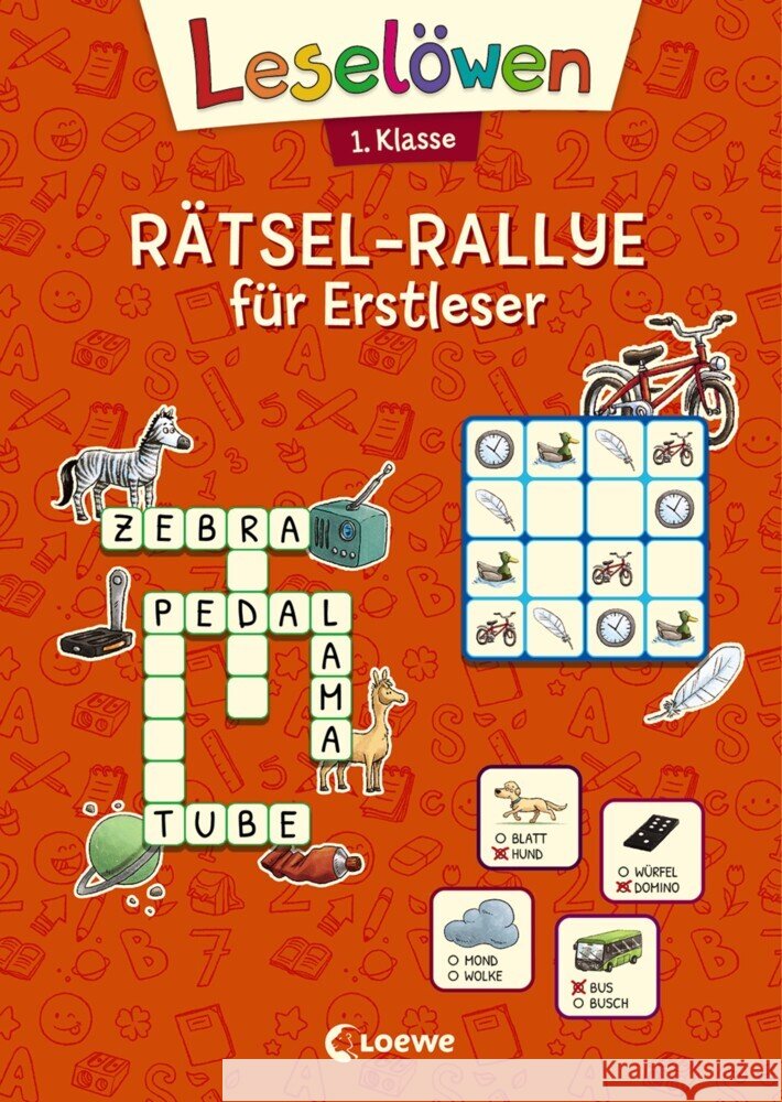Leselöwen Rätsel-Rallye für Erstleser - 1. Klasse (Orange)  9783743209626 Loewe - książka